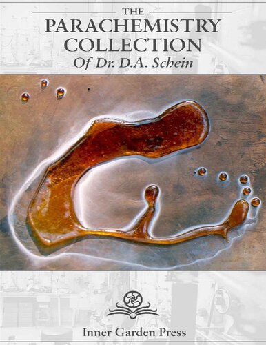The Parachemistry Collection Of Dr Da Schein Da Schein