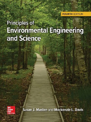Principles Of Environmental Engineering And Science 4th Edition Susan J Masten And Mackenzie L Davis