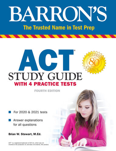Act Study Guide With 4 Practice Tests Barrons Test Prep Barrons