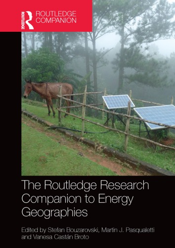 The Routledge Research Companion To Energy Geographies Stefan Buzar