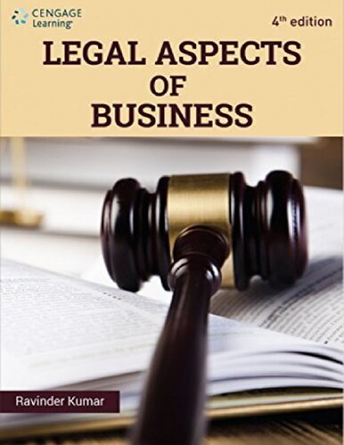 Legal Aspects Of Business 4ed 4e Ravinder Kumar