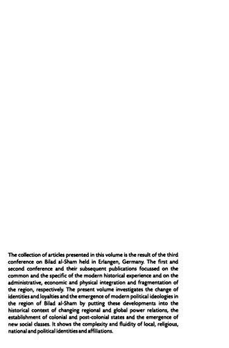 From The Syrian Land To The States Of Syria And Lebanon Thomas Philipp Christoph Schumann