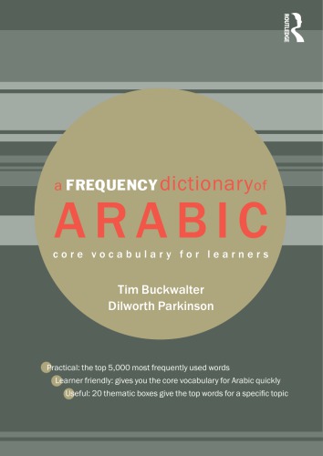 A Frequency Dictionary Of Arabic Core Vocabulary For Learners Buckwalter