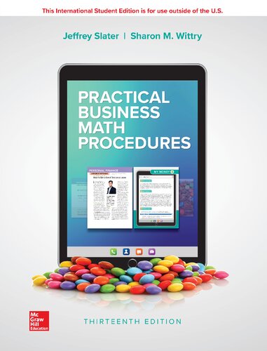 Practical Business Math Procedures 13th Edition Jeffrey Slater