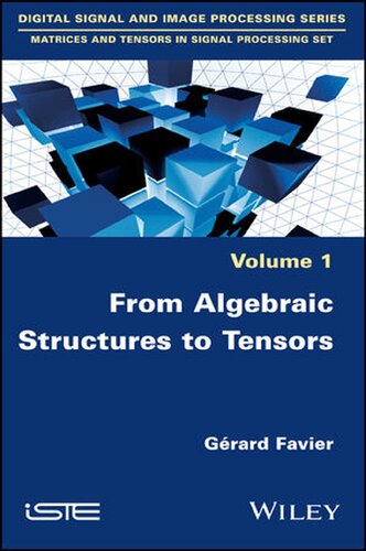 From Algebraic Structures To Tensors Digital Signal And Image Processing Matrices And Tensors In Signal Processing Set 1st Edition Grard Favier Editor