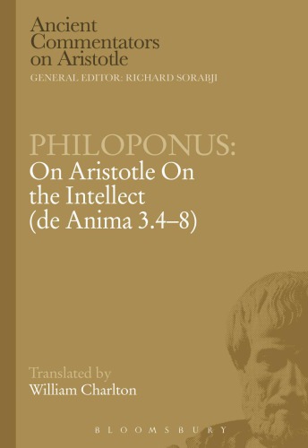 On Aristotle On The Intellect De Anima 348 Charlton Williamphilopon