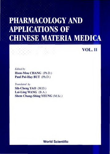 Pharmacology And Applications Of Chinese Materia Medica Chang