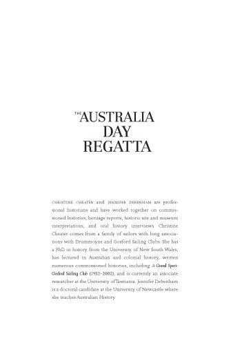The Australia Day Regatta Cheater Christinedebenham Jennifer