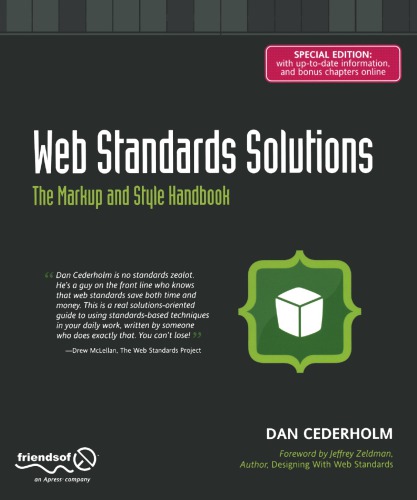 Web Standards Solution The Markup And Style Handbook Edicin Especial Daniel Cederholm Cederholm