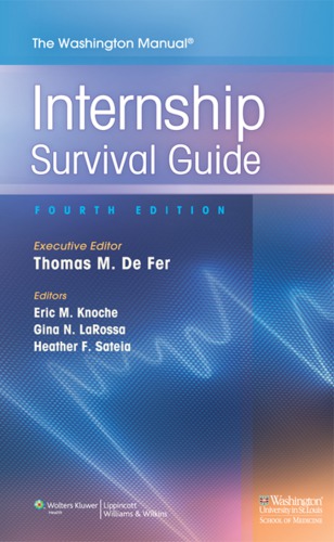 The Washington Manual Internship Survival Guide 4th Edition De Fer