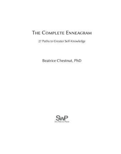 The Complete Enneagram 27 Paths To Greater Selfknowledge Chestnut