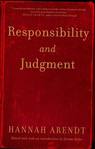 Responsibility And Judgment Hannah Arendt
