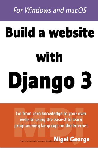 Build A Website With Django 3 For Windows And Macos Nigel George