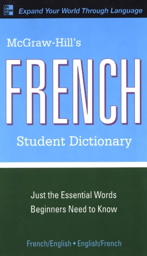 Mcgrawhills French Student Dictionary Conrad Denniswinders