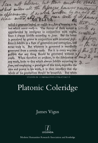 Platonic Coleridge Coleridge Samuel Taylorkant Immanuelplatovigus