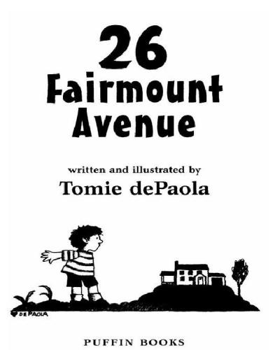 26 Fairmount Avenue Depaola Tomie