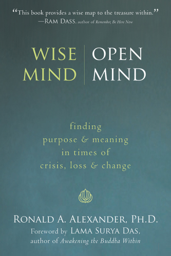 Wise Mind Open Mind Finding Purpose And Meaning In Times Of Crisis Loss And Change Alexander