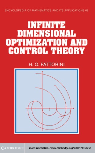Infinite Dimensional Optimization And Control Theory 1 Pbk Print Fattorini