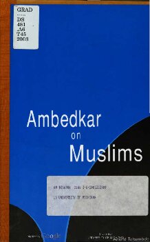 Ambedkar On Muslims Anand Teltumbde