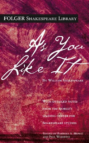 As You Like It Folger Shakespeare Library William Shakespeare