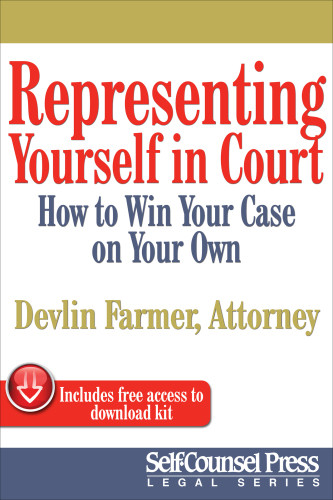 Representing Yourself In Court Us Us Edition Farmer Devlin