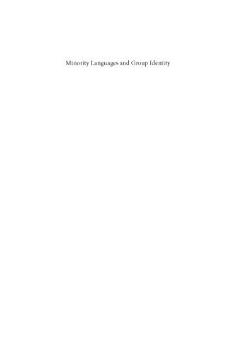 Minority Languages And Group Identity Cases And Categories Paperback Ed Edwards