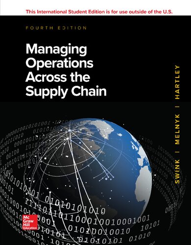 Managing Operations Across The Supply Chain 4th Edition Morgan Swink