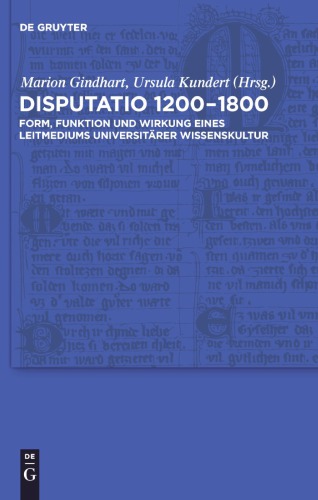 Disputatio 12001800 Gindhart Marionkundert Ursula