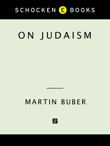 On Judaism Glatzer Nahum Norbertbuber Martin