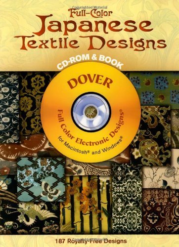 Fullcolor Japanese Textile Designs Cdrom And Book 2006th Edition C Estrade