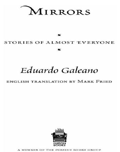 Mirrors Stories Of Almost Everyone Galeano Eduardo