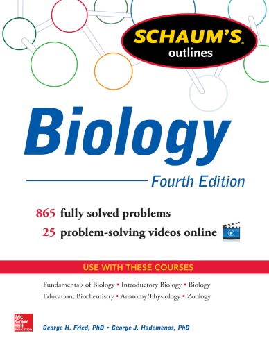 Schaums Outlines Biology 4th Ed Fried Georgehademenos George J