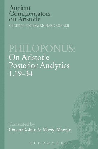 On Aristotle Posterior Analytics 11934 Paperback Ed Goldin