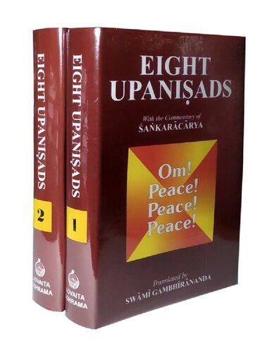 Eight Upanishads With The Commentary Of Shankaracharya 2 Vol Set Swami Gambhirananda