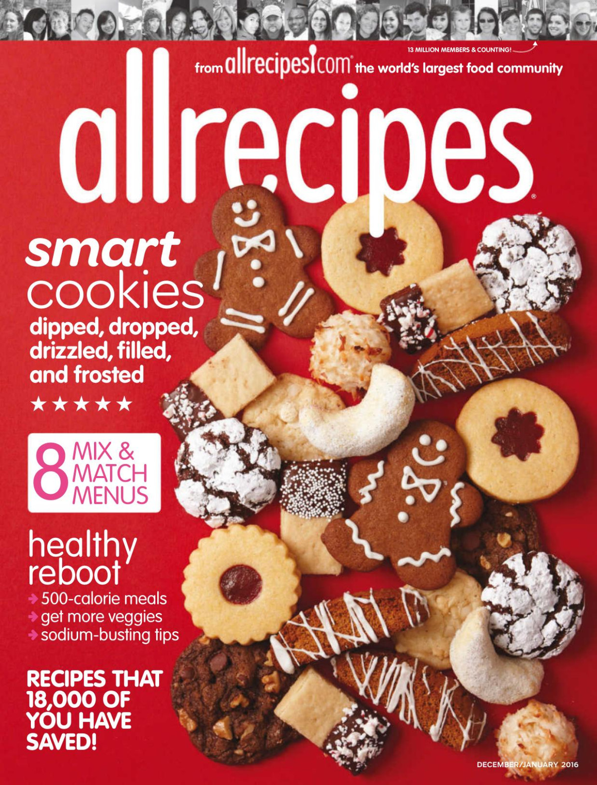 Allrecipes December 2015january 2016 Smart Cookies Meredith National Media
