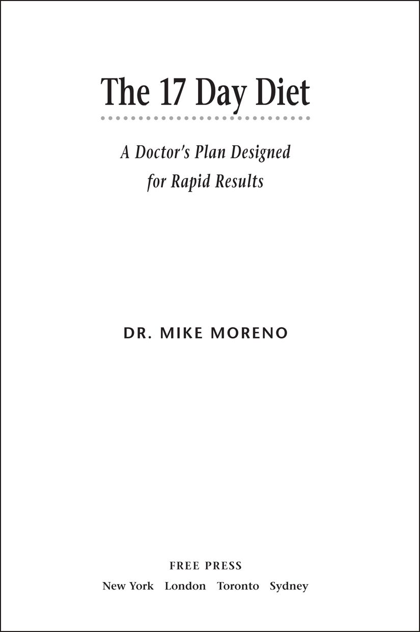 The 17 Day Diet Dr Mike Moreno Moreno Dr Mike