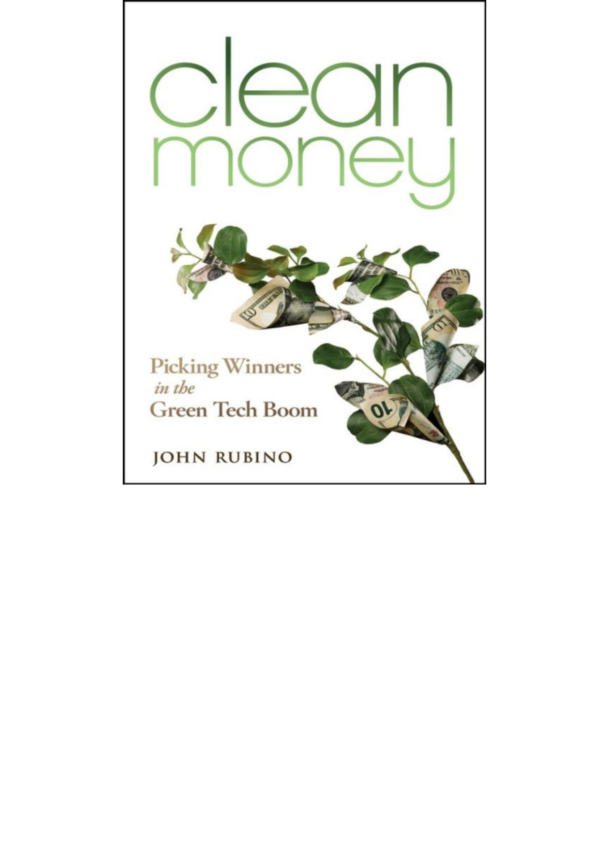 Clean Money John Rubino