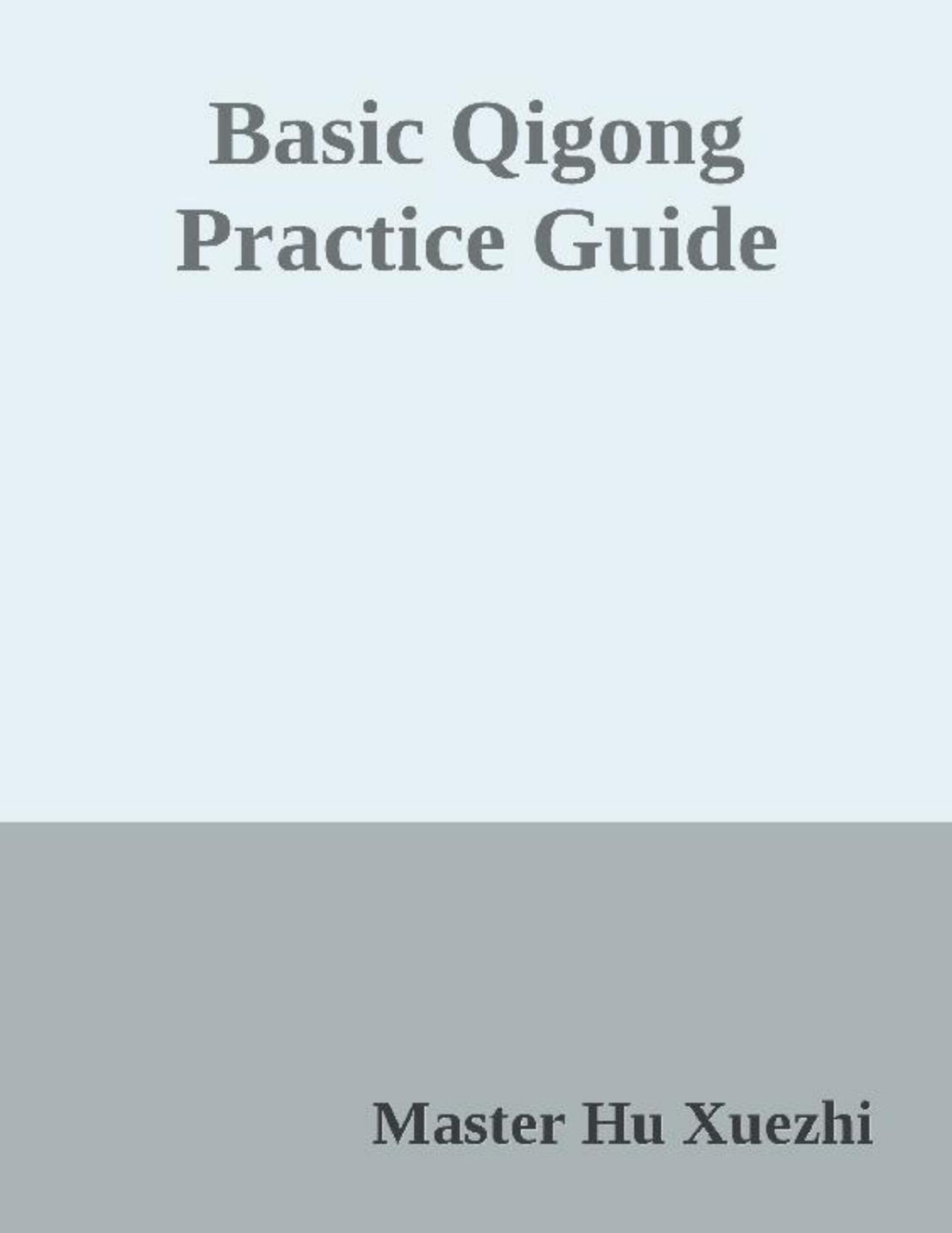 Basic Qigong Practice Guide Master Hu Xuezhi Xuezhi Master Hu