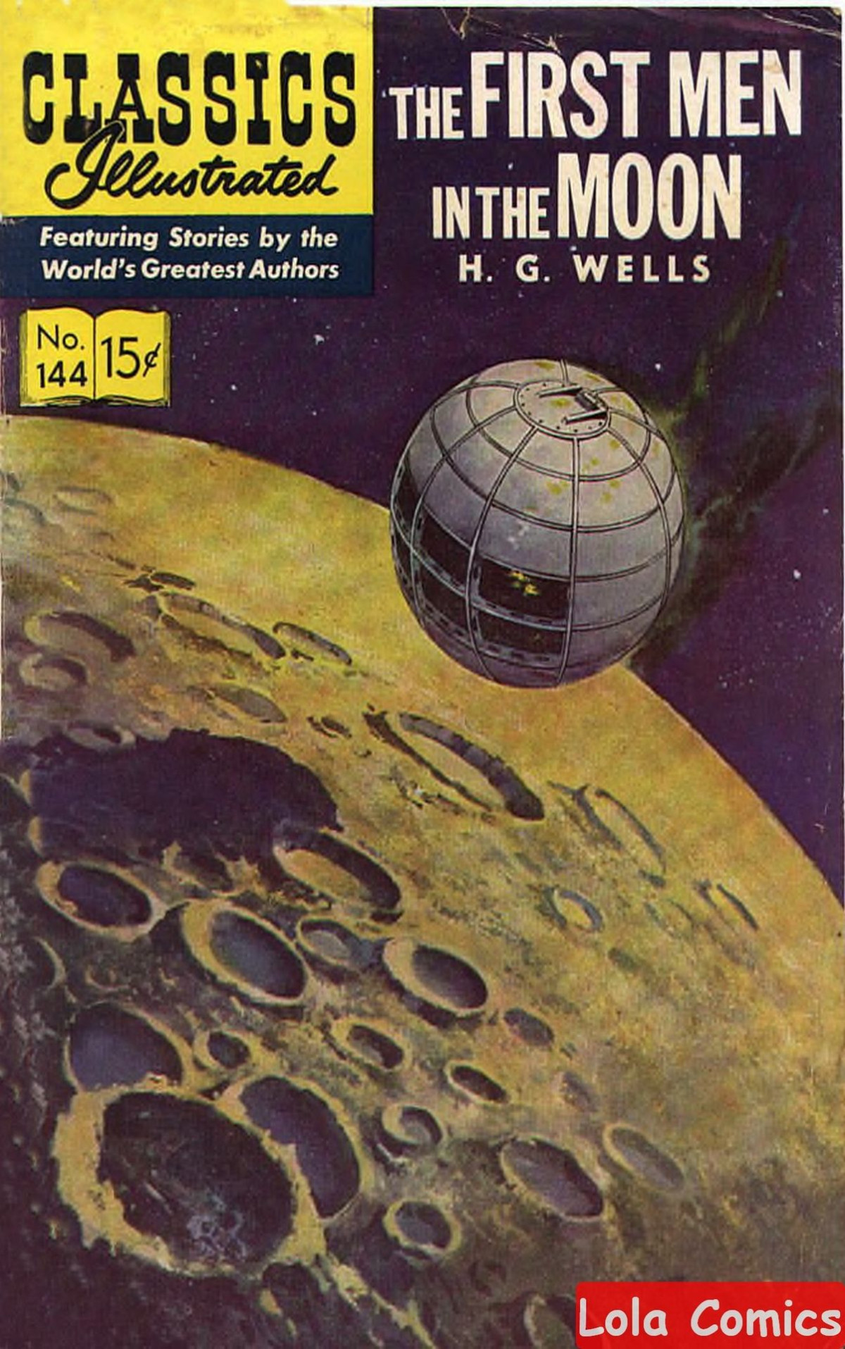 First Men In The Moonh G Wells Golden Comics Illustrated H G Wells