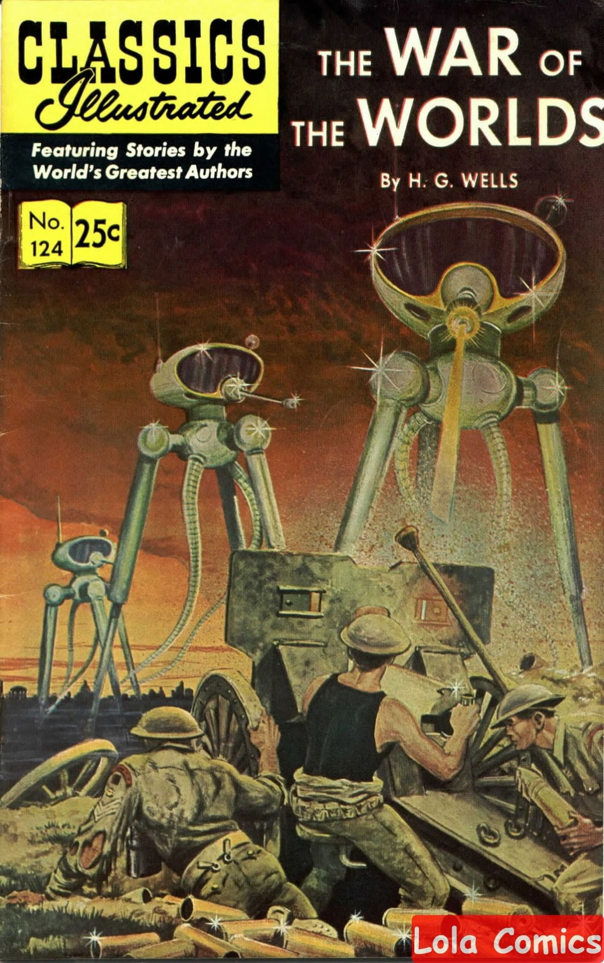 War Of The Worldsh G Wells Golden Comics Illustrated H G Wells