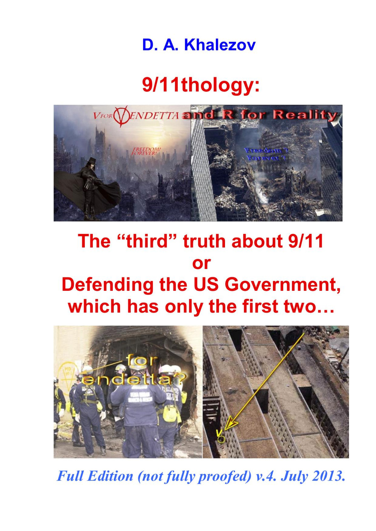 911thology The Third Truth About 911 4th Edition Dimitri Khalezov
