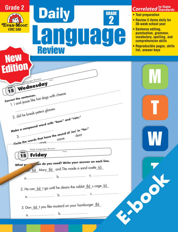 Evanmoor Emc580 Daily Language Review Grade 2 Evan Moor