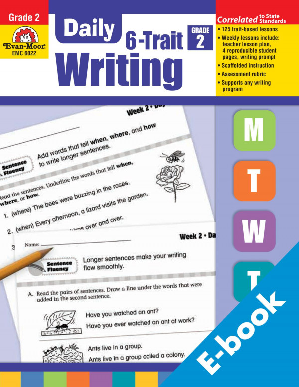 Evanmoor Emc 6022 Daily 6trait Writing Grade 2 Evanmoor