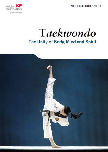 Taekwondo The Unity Of Body Mind And Spirit Armstrong Nb