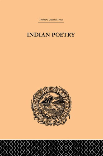 Indian Poetry Arnold Edwardarnold Edwin
