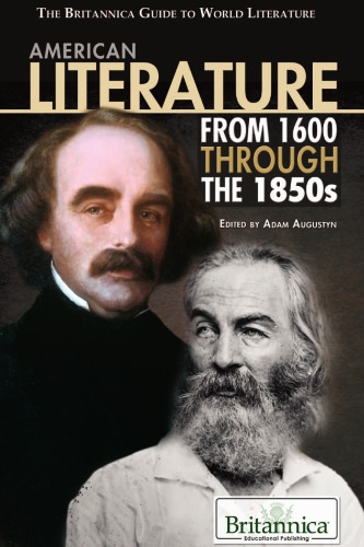 American Literature From 1600 Through The 1850s 1st Ed Augustyn