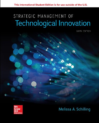 Strategic Management Of Technological Innovation 6th Edition Melissa Schilling