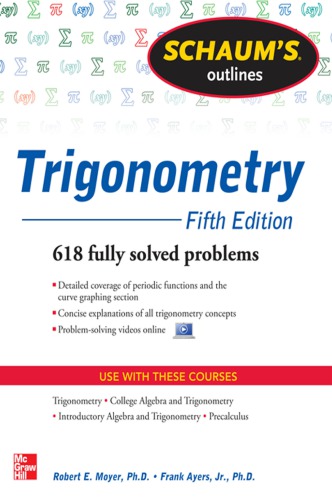 Schaums Outlines Trigonometry With Calculatorbased Solutions 5th Ed Ayres