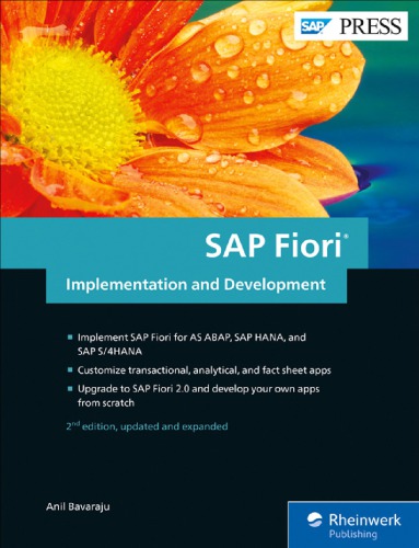 Sap Fiori Implementation And Development 2nd Edition Bavaraju