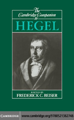 The Cambridge Companion To Hegel 14th Printing Frederick C Beiser
